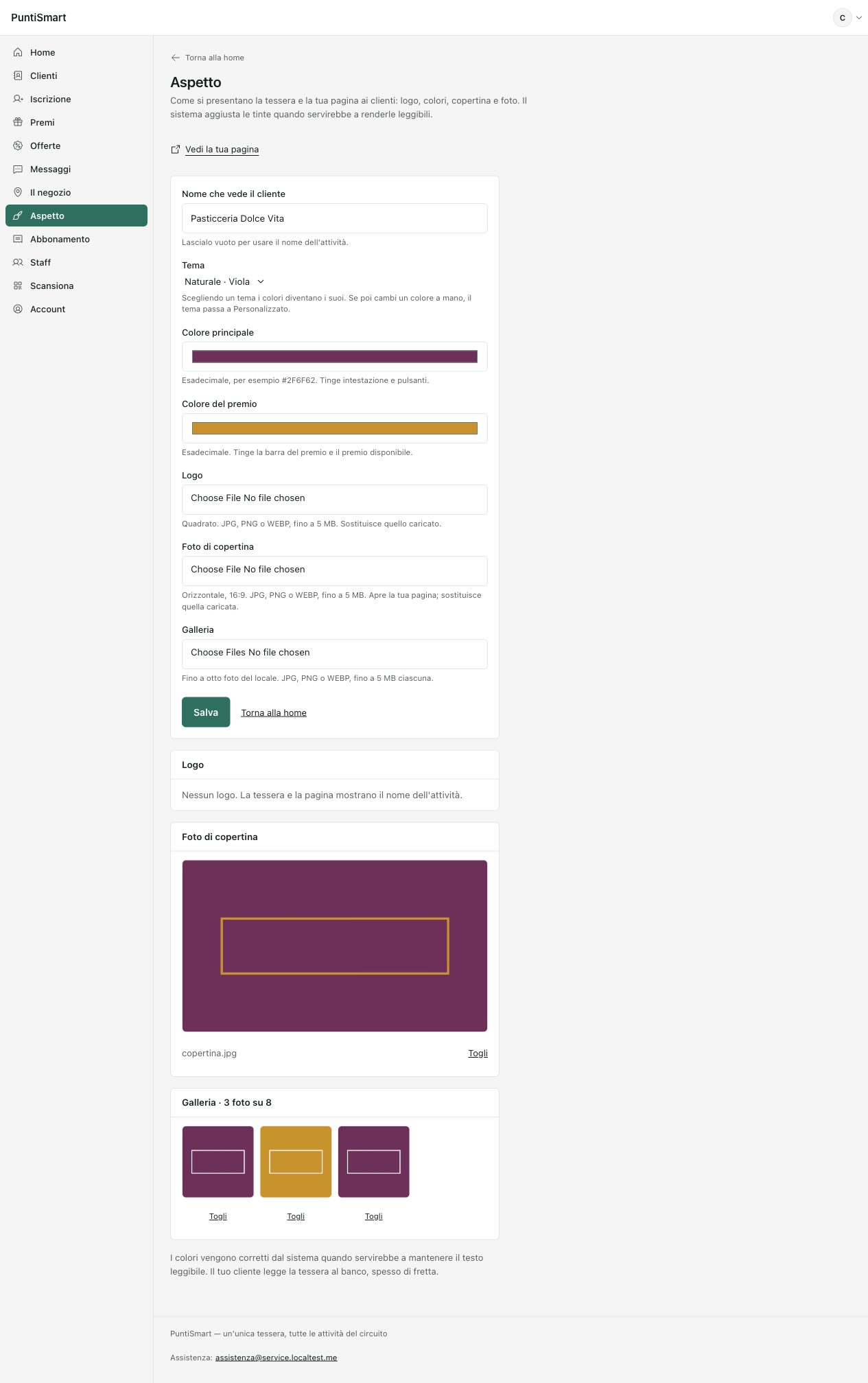 Aspetto with no logo yet